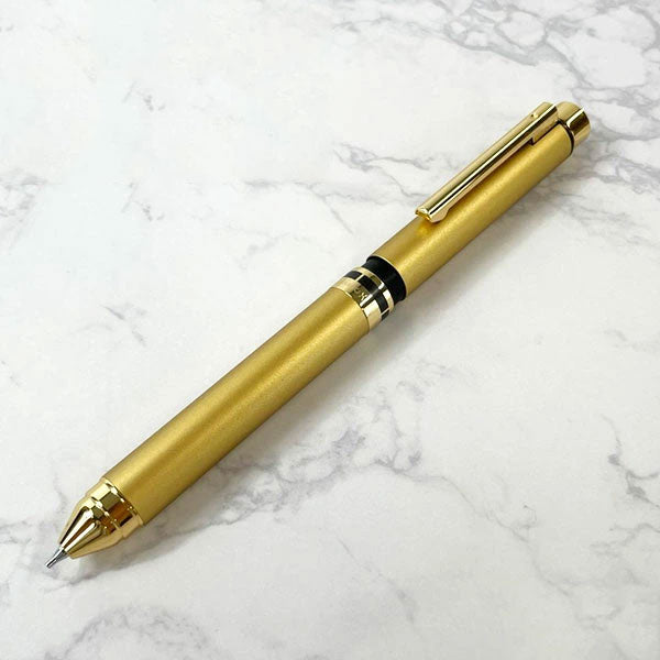 【数量限定!!取扱店一部のみ*名入れ不可*】 シャーボX ゼブラ 限定 金軸オリジナル 複合ペン 【送料無料*】 リフィル付き<油性ボールペン0.7黒/赤/青,シャープ部機構0.5> 専用化粧箱 SBX-GO-KN-AZ