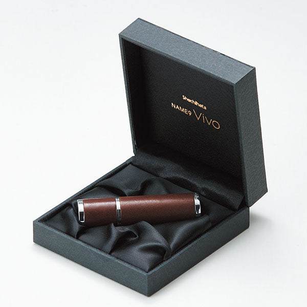 シヤチハタ・ネーム9Vivo Leather Selection(ヴィーボレザーセレクション)  【シャチハタ・はんこ・印鑑・スタンプ・浸透印・ネーム印】TKV-LT-A* 【送料無料*】