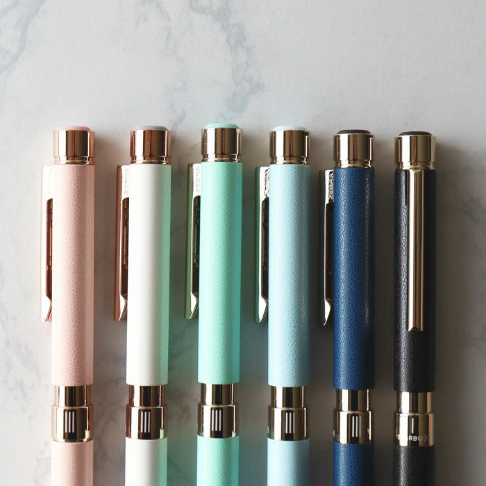 限定セット シャーボX SL6 レザー調 ゴールドメッキタイプ <リフィルセット:シャープ0.5mm、ジェルJSB 0.5mm芯(ブラック/カーマインレッド)> 複合ペン ゼブラ SB36【送料無料*】