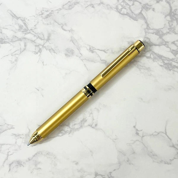 【数量限定!!取扱店一部のみ*名入れ不可*】 シャーボX ゼブラ 限定 金軸オリジナル 複合ペン 【送料無料*】 リフィル付き<油性ボールペン0.7黒/赤/青,シャープ部機構0.5> 専用化粧箱 SBX-GO-KN-AZ