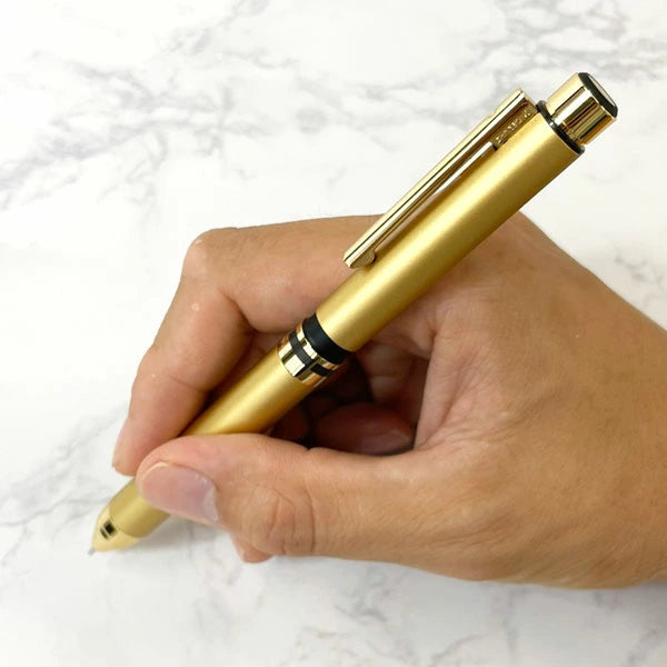 【数量限定!!取扱店一部のみ*名入れ不可*】 シャーボX ゼブラ 限定 金軸オリジナル 複合ペン 【送料無料*】 リフィル付き<油性ボールペン0.7黒/赤/青,シャープ部機構0.5> 専用化粧箱 SBX-GO-KN-AZ