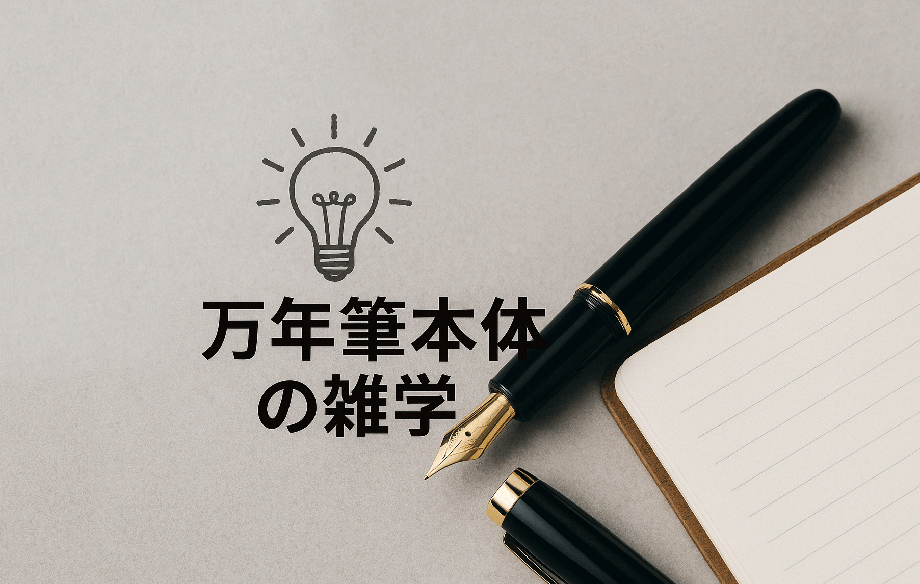 知ればもっと好きになる-万年筆編-