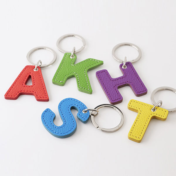 【15】アルファベットキーホルダーセット Mサイズ】アクリル製 イニシャルキーホルダー（約45mm/4.5cm