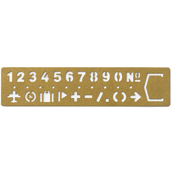 TRAVELER’S COMPANY／BRASS PRODUCTS TRCブラス テンプレートブックマークナンバー デザインフィル 42168 [M便 1/20]