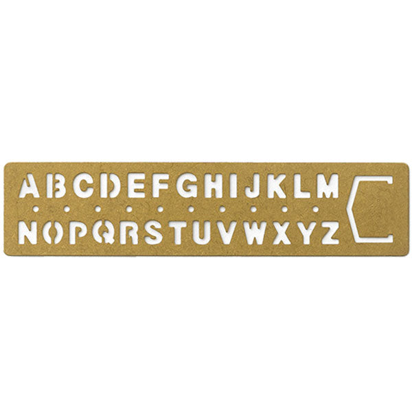 TRAVELER’S COMPANY／BRASS PRODUCTS TRCブラス テンプレートブックマークアルファベット デザインフィル 42169 [M便 1/20]
