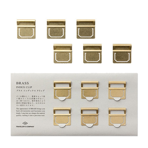 TRAVELER’S COMPANY／BRASS PRODUCTS TRCブラス インデックス クリップ デザインフィル 43210 [M便 1/20]