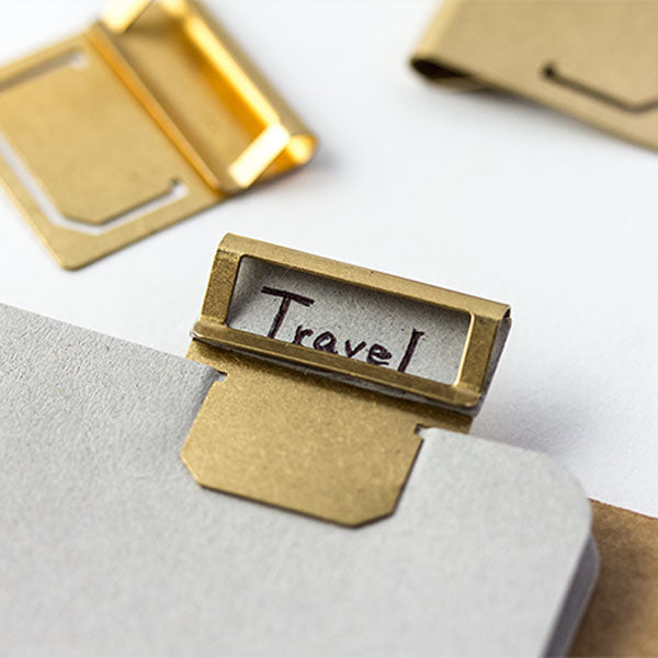 TRAVELER’S COMPANY／BRASS PRODUCTS TRCブラス インデックス クリップ デザインフィル 43210 [M便 1/20]