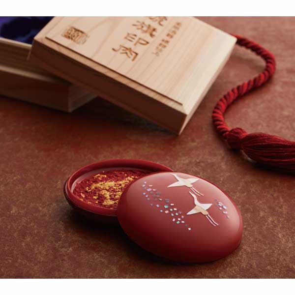 高岡漆器 螺鈿仕上 鯱旗印肉 [全4柄] シヤチハタ MNUK-50 – 文具