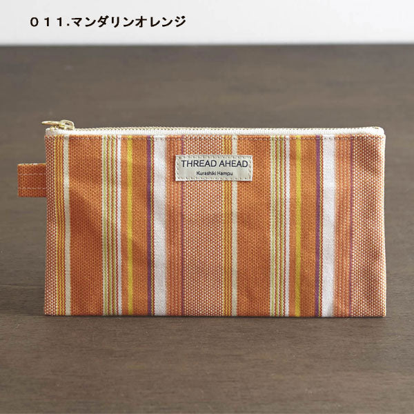 倉敷帆布 フラットポーチ 〔全5色〕シーエスエル 1993-STFP-***