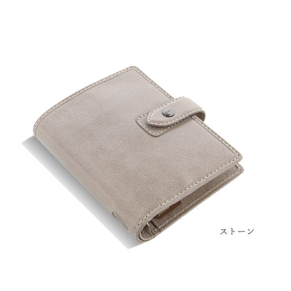 ≪正規取扱店≫システム手帳 fILOFAX（ファイロファックス）スモールサイズ/ポケットサイズ  MALDEN（マルデン）441-025812　≪ストーン≫ グレー 　19mmリング
