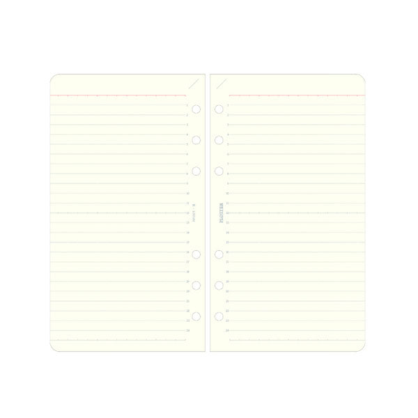 005 リフィルメモパッド 6mm罫線 80枚《バイブルサイズ》 PLOTTER 777-164-23 ［M便 1/2］【取寄せ品】
