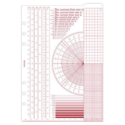 009　スケール下敷き《A5サイズ》リフィル PLOTTER 　777-164-36［M便 1/10］【取寄せ品】