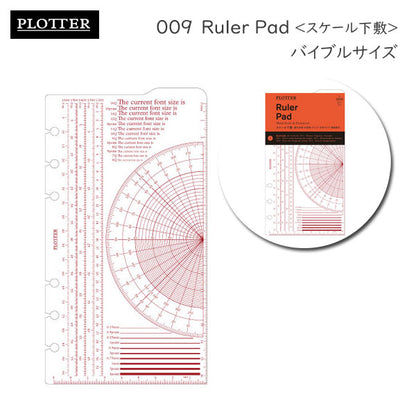 009　スケール下敷き《バイブルサイズ》リフィル PLOTTER 　777-164-37［M便 1/10］【取寄せ品】