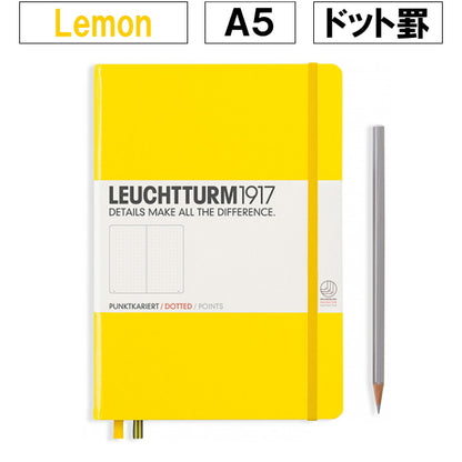 ロイヒトトゥルムノート　《Ａ５ /ドット罫/ レモン》 1896-344800