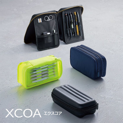 (1/16園田)XCOA《エクスコア》リバーシブル クリヤーペンケース [全4色] リヒトラブ A-3800