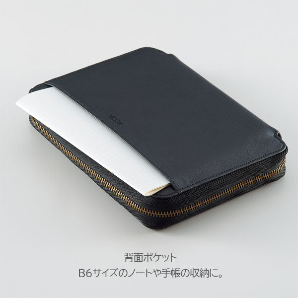 XCOA《エクスコア》スタンドブック ペンケース［ジェットブラック