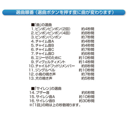 *1/21原田*ドア・窓チャイム ドアが開くとその場で鳴る [全2色] ナカバヤシ HSA-M4W/M4B