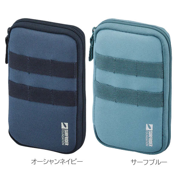 《LIHIT LAB.×SURFRIDER FOUNDATION》 コンパクトペンポーチ [全5色] ペンケース マルチポーチ リヒトラブ A-3200 [M便 1/1]
