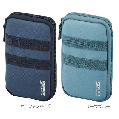 《LIHIT LAB.×SURFRIDER FOUNDATION》 コンパクトペンポーチ [全5色] ペンケース マルチポーチ リヒトラブ A-3200 [M便 1/1]
