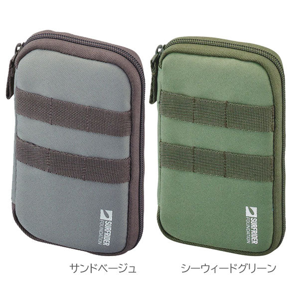 《LIHIT LAB.×SURFRIDER FOUNDATION》 コンパクトペンポーチ [全5色] ペンケース マルチポーチ リヒトラブ A-3200 [M便 1/1]