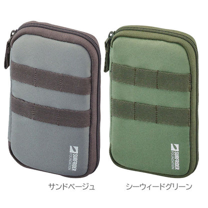 《LIHIT LAB.×SURFRIDER FOUNDATION》 コンパクトペンポーチ [全5色] ペンケース マルチポーチ リヒトラブ A-3200 [M便 1/1]