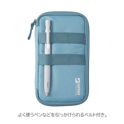 《LIHIT LAB.×SURFRIDER FOUNDATION》 コンパクトペンポーチ [全5色] ペンケース マルチポーチ リヒトラブ A-3200 [M便 1/1]