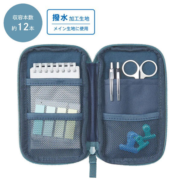 《LIHIT LAB.×SURFRIDER FOUNDATION》 コンパクトペンポーチ [全5色] ペンケース マルチポーチ リヒトラブ A-3200 [M便 1/1]