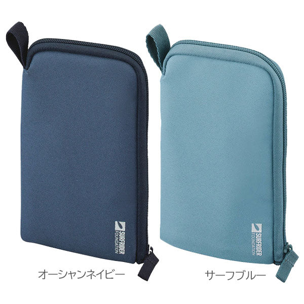 《LIHIT LAB.×SURFRIDER FOUNDATION》 スタンドペンポーチ [全5色] ペンケース マルチポーチ リヒトラブ A-3201[M便 1/1]