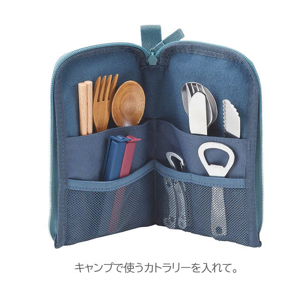 《LIHIT LAB.×SURFRIDER FOUNDATION》 スタンドペンポーチ [全5色] ペンケース マルチポーチ リヒトラブ A-3201[M便 1/1]