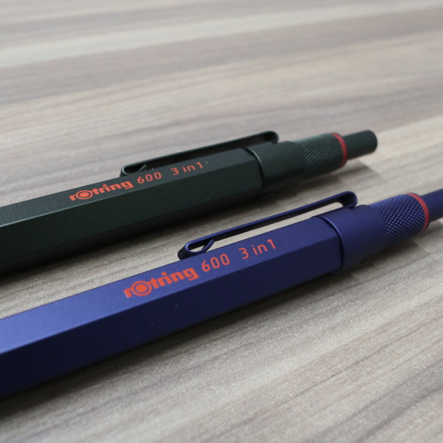 《ロットリング》rOtring 600　3 in 1 [シャープペン 0.5mm /ボールペンF ブラック・レッド］＜全２色＞ ロットリング 215936*［M便 1/30］