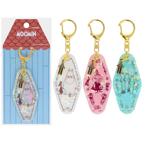 限定 MOOMIN 80th シェルアクリルキーホルダー [全3種] サンスター文具 S8349088/96/100 [M便 1/6]