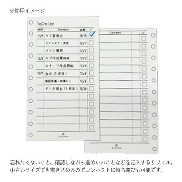 ASHFORD ToDoリスト ルーズリフィル MICRO5 30枚 アシュフォード 5713-100 [M便 1/30]