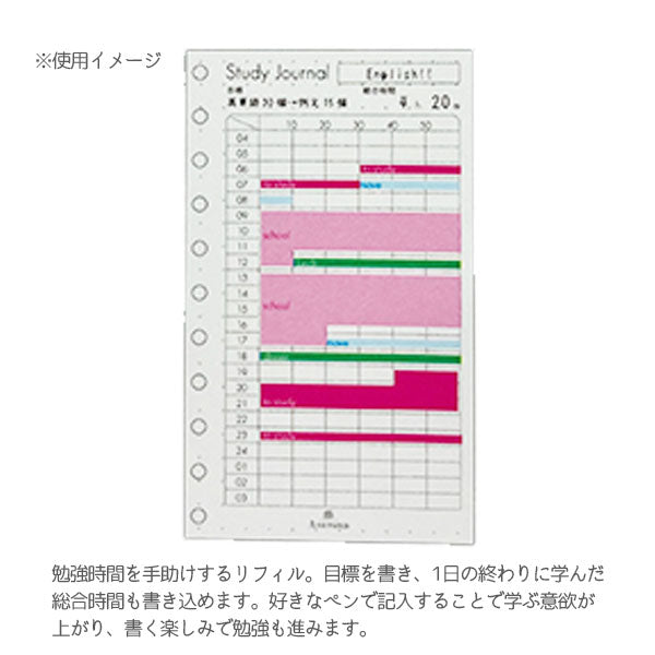 ASHFORD スタディージャーナル ルーズリフィル MICRO5 30枚 アシュフォード 5714-100 [M便 1/30]