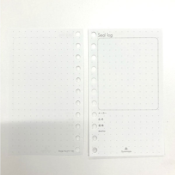 ASHFORD シールのログ ルーズリフィル MICRO5 30枚 アシュフォード 1319-5717-100 [M便 1/30]