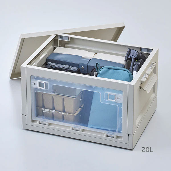 《LIHIT LAB.×SURFRIDER FOUNDATION》 フォールディングコンテナ［全2色］20L/32L リヒトラブ A-3220/A-3222