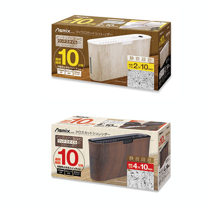 マイクロカットシュレッダー ウッドスタイル アスカ B06WD　【取り寄せ品】