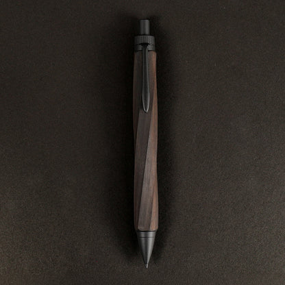 【KURASHIKI BNG.】 SPIRA -スピラ- 木軸 ＜縞黒檀 /しまこくたん＞ ボールペン/シャープペンシル うさぎやオリジナル