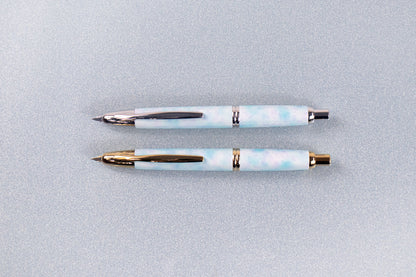 【大原美術館×うさぎやオリジナル　＜銀のみ再販＞】キャップレス万年筆 ポール・シニャック　≪オーヴェルシーの運河≫［銀］ペン先5種類 パイロット OM-FCUO25-OU 【お一人様ペン先各種1本まで】【送料無料※】