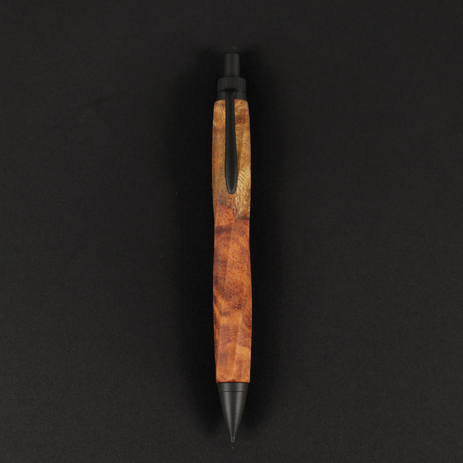 【KURASHIKI BNG.】＜オンライン限定販売モデル＞ SPIRA -スピラ- 木軸 ＜花梨瘤 紅白杢 /かりんこぶ＞ ボールペン/シャープペンシル うさぎやオリジナル