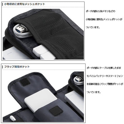 オーガナイズポーチ　ウォレットタイプ ウォレット型ポーチ [全3色] エレコム BMA-GP13