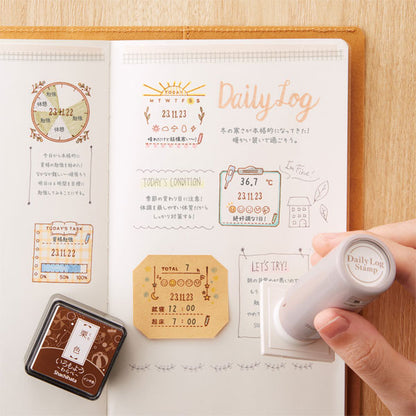 デイリーログスタンプ 《マスター部のみ》 [全12種類] シヤチハタ 42-GDL-2727M/H