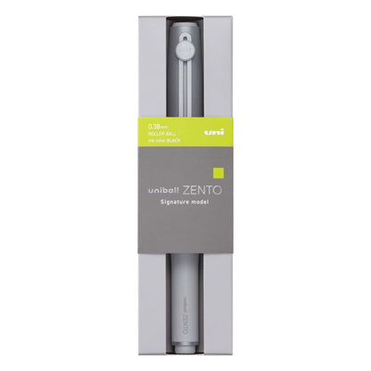 uniball ZENTO《ユニボール ゼント》シグニチャーモデル [メタリックブラック(0.5mm)/シルバー(0.38mm)] キャップ式 三菱鉛筆 UBZH05M.24/UBZH38.26 化粧箱入り【お一人様1本限り】