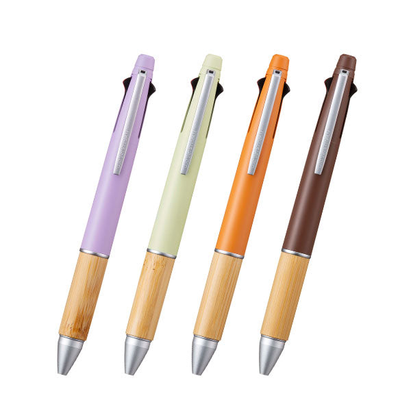 【2/3角乢】【数量限定】《JETSTREAM》ジェットストリーム 4＆1 BAMBOO [全4色] 4色ボールペン0.5mm+シャープ0.5mm 三菱鉛筆 MSXE5200B5. [M便 1/6]