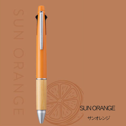 【2/3角乢】【数量限定】《JETSTREAM》ジェットストリーム 4＆1 BAMBOO [全4色] 4色ボールペン0.5mm+シャープ0.5mm 三菱鉛筆 MSXE5200B5. [M便 1/6]