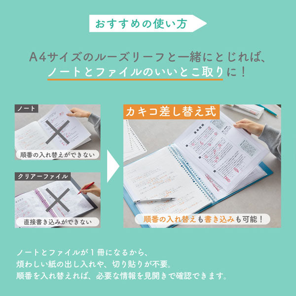 カキコポケット 《KAKIKO》 A4 10枚パック (20ポケット