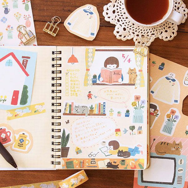 わたしびより チョキチョキペーパー [全6柄] 古川紙工 QD0* – 文具専門