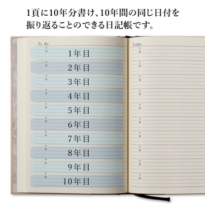 10年用日記《日付表示あり》B5 アピカ D313