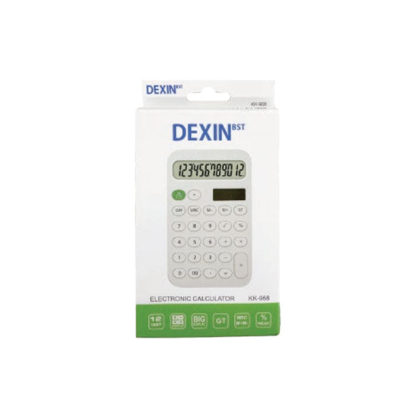 DEXIN 12-DIGIT カリキュレーター12桁 [全6色] 卓上サイズ 近代