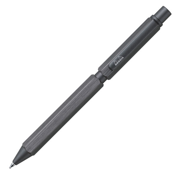 【限定】ロディア《RHODIA》クリプト チタニウム マルチペン 3in1［ボールペン0.5mm/黒赤・シャープペン0.5mm］ロディア CF9371[M便 1/3]