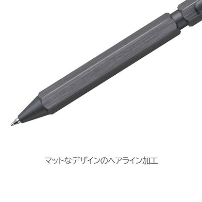 【限定】ロディア《RHODIA》クリプト チタニウム マルチペン 3in1［ボールペン0.5mm/黒赤・シャープペン0.5mm］ロディア CF9371[M便 1/3]